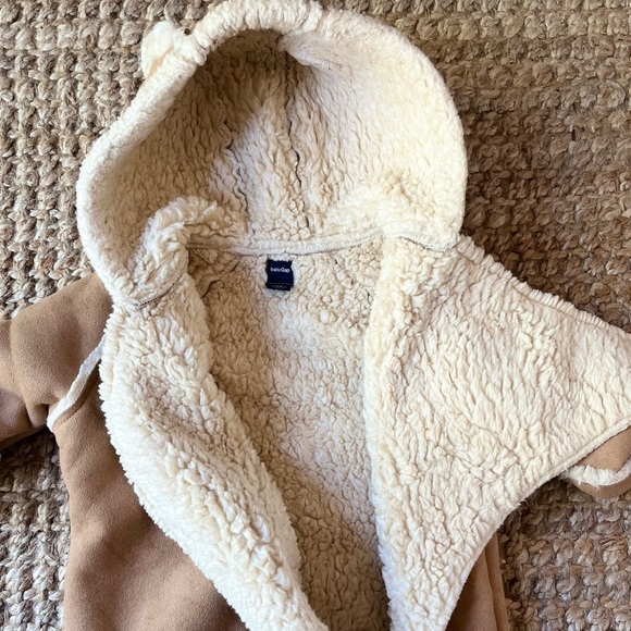 🦙Baby Gap Suede + Sherpa-lined Bunting Sac - Picture 6 of 13